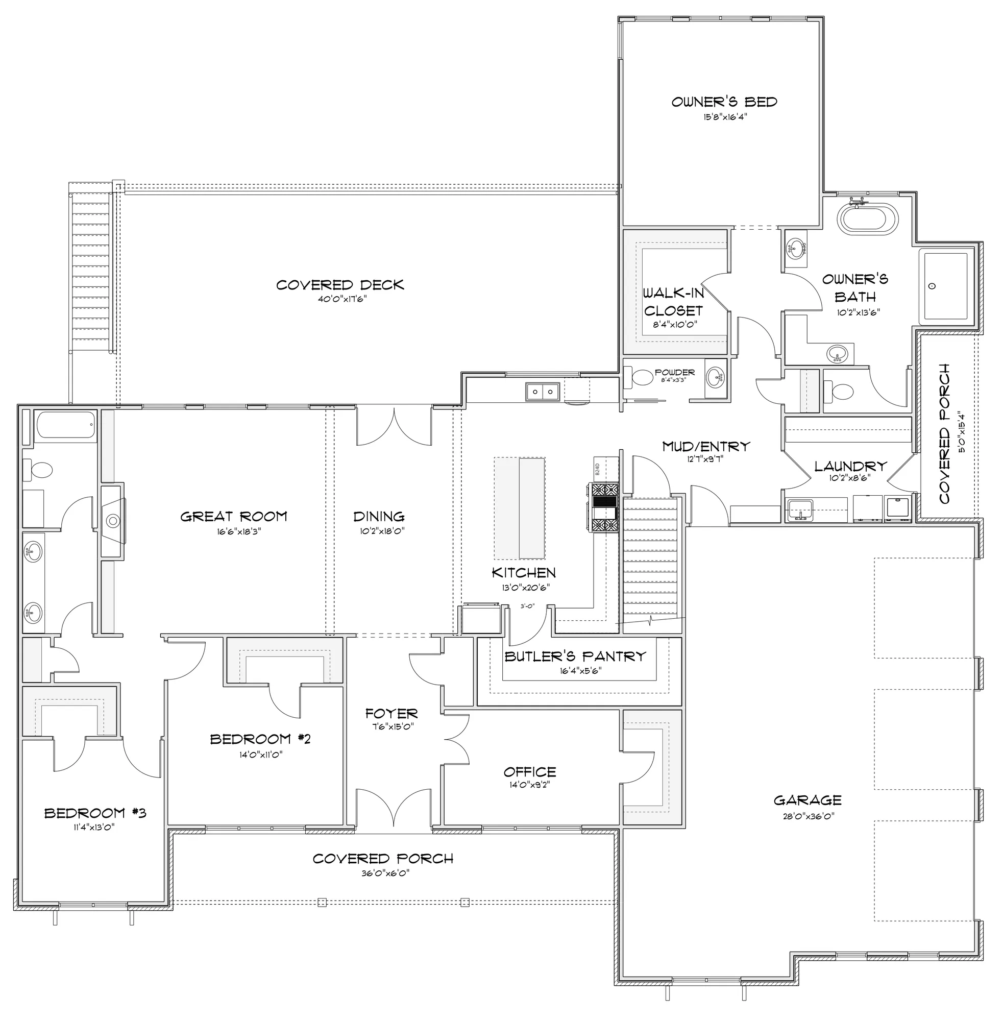 Aspen main floor floor plan