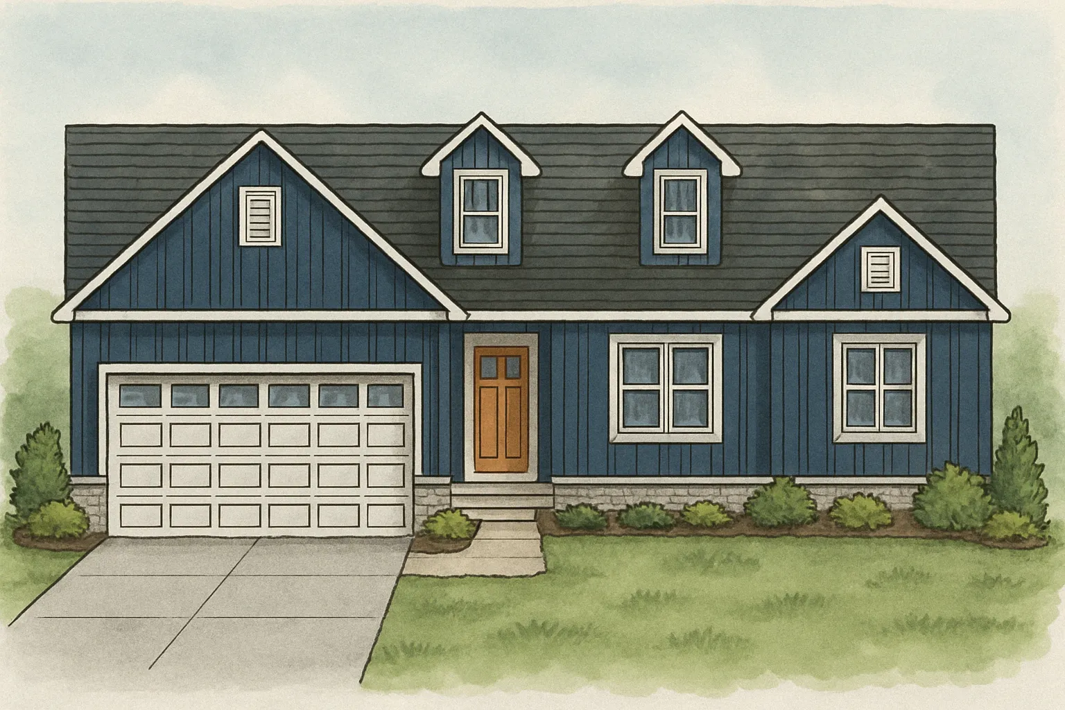 Cypress exterior rendering