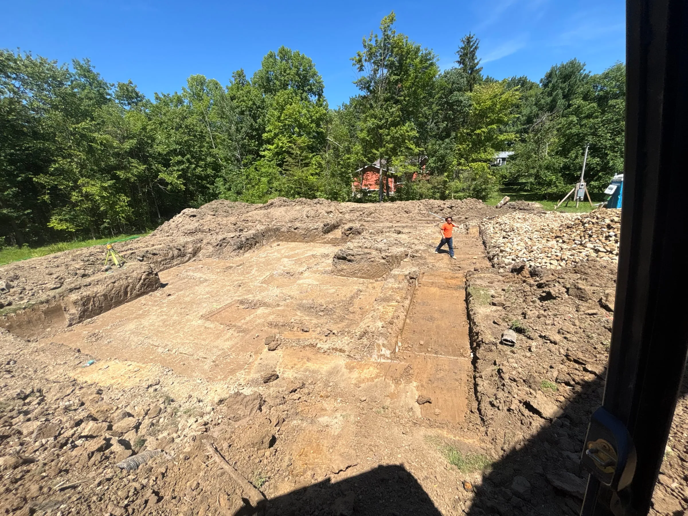 Excavated homesite