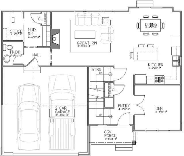 Juniper first floor floor plan