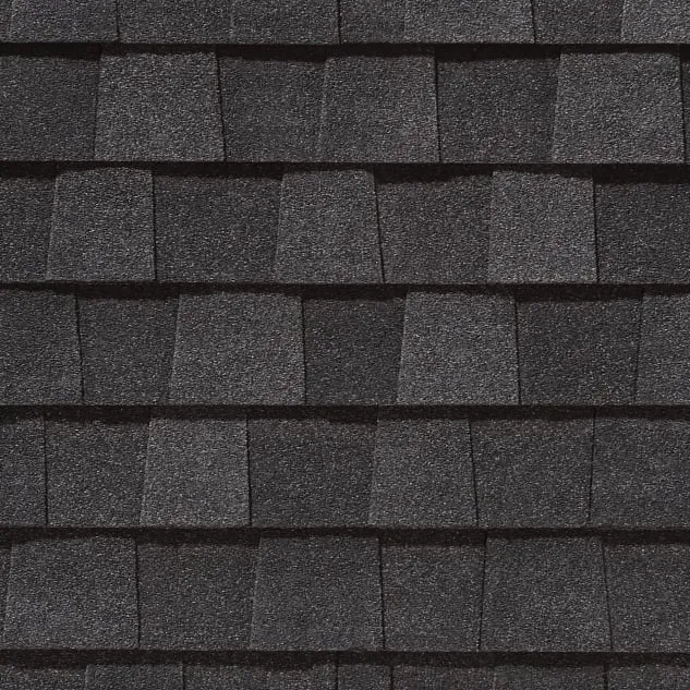 CertainTeed Landmark shingles in Charcoal Black