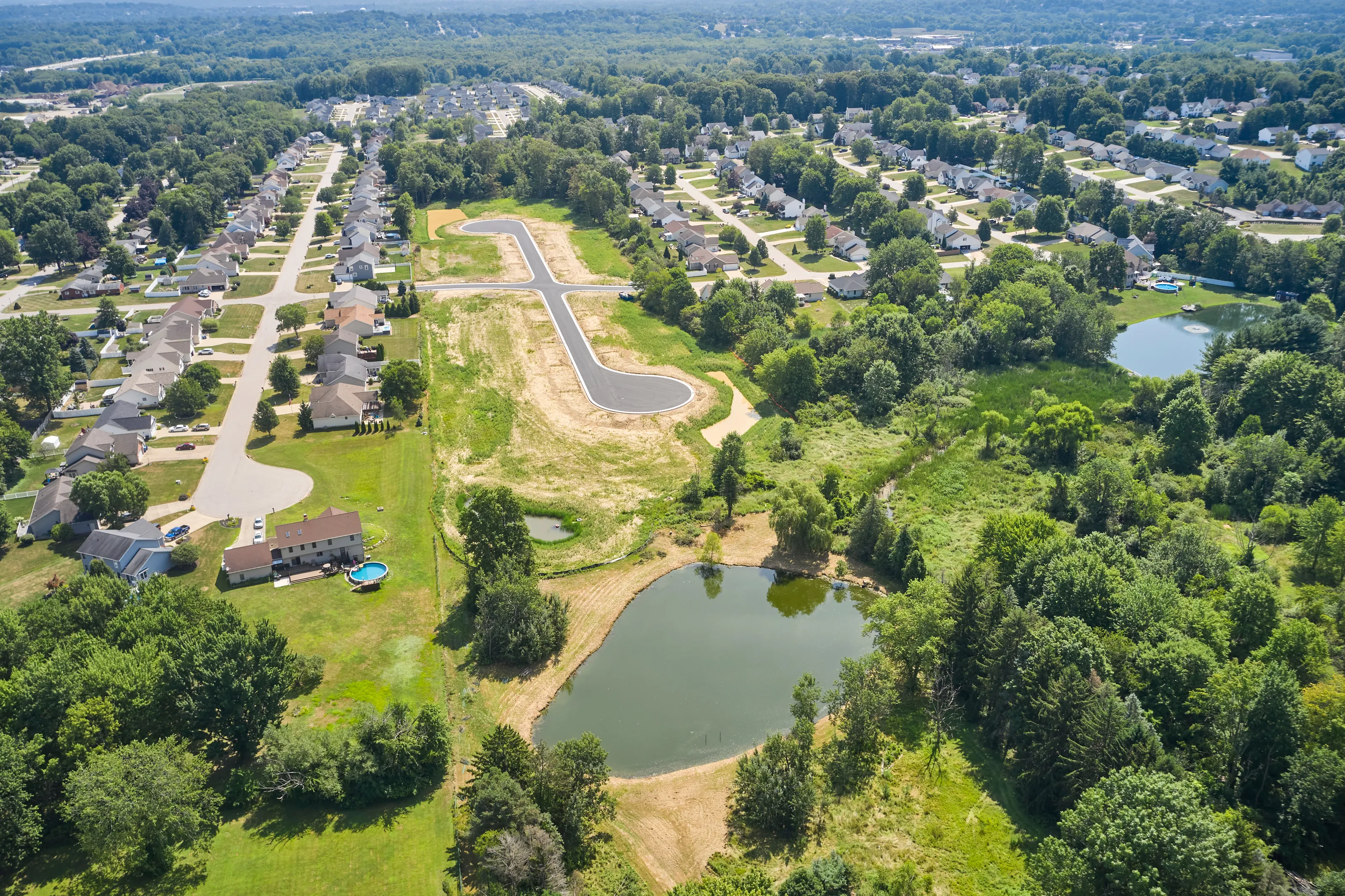 Aerial view of the Willow Run community in Norton, Ohio